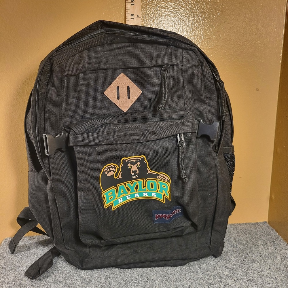 JanSport Main Campus FX Backpack Baylor Bears School Black Book Bag